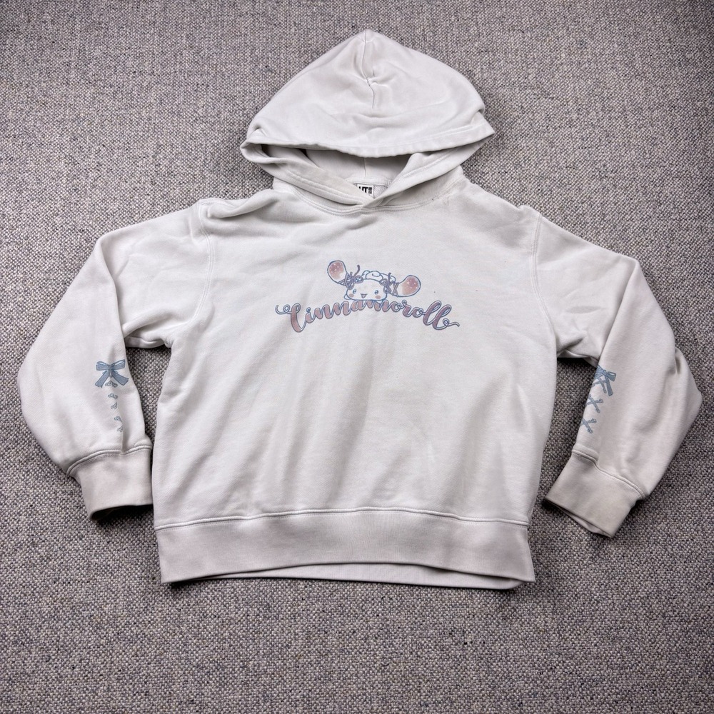 Uniqlo Kids Sanrio Cinnamoroll Sweat Cropped Hoodie White Girls Size 11/12